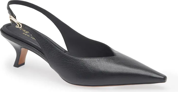 Madison Slingback Pointed Toe Kitten Heel Pump (Women) | Nordstrom