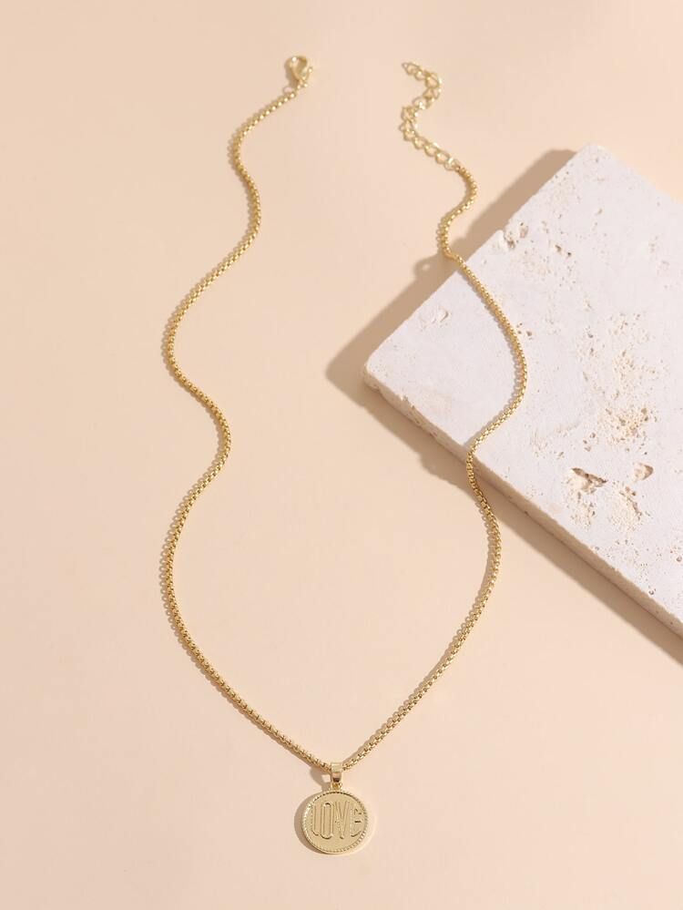 Letter Graphic Necklace | SHEIN