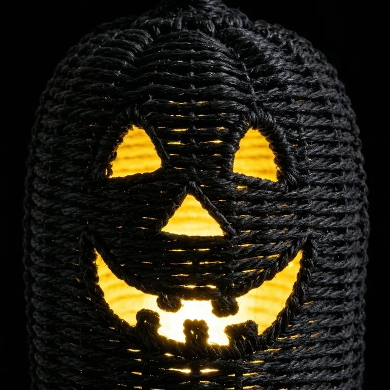 THOPBPRK 2026 Black Halloween Woven Pumpkin Jack-O'-Lantern, Halloween Decorations Pumpkin, USE L... | Walmart (US)