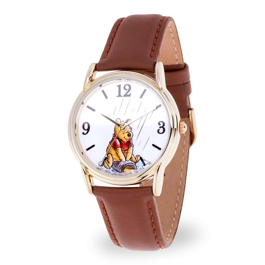 Disney Winnie The Pooh Adult Classic Cardiff Analog Quartz Leather Strap Watch | Amazon (US)