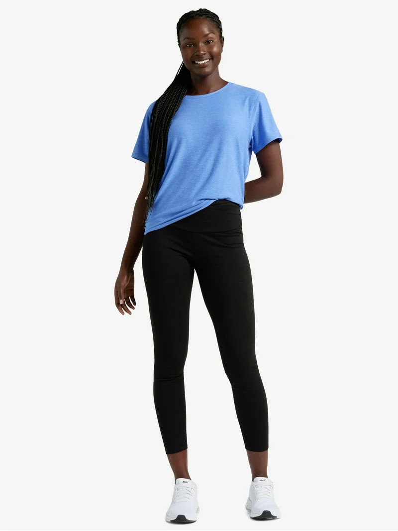 Athletic Works Women's and Women's Plus ButterCore Tee with Short Sleeves, Sizes XS-4X | Walmart (US)