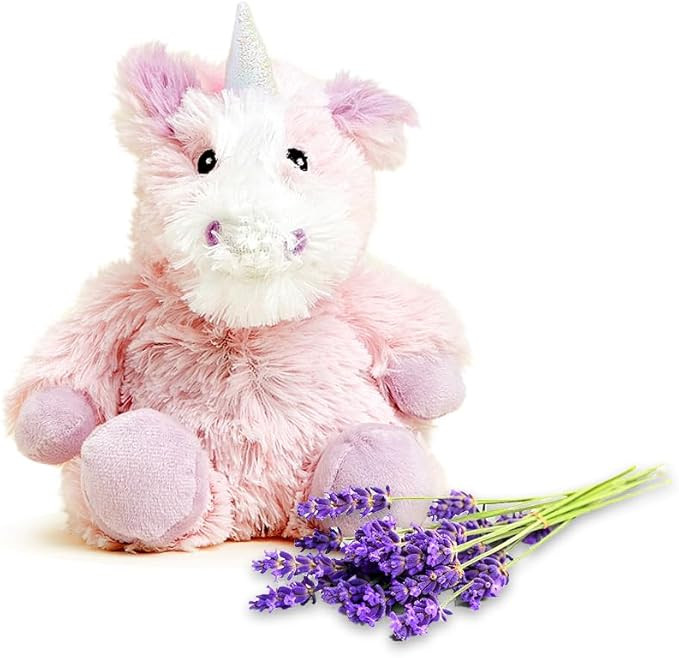 warmies Junior Microwavable & Weighted Stuffed Animals, Unicorn - Heated Stuffed Animal Plushie f... | Amazon (US)