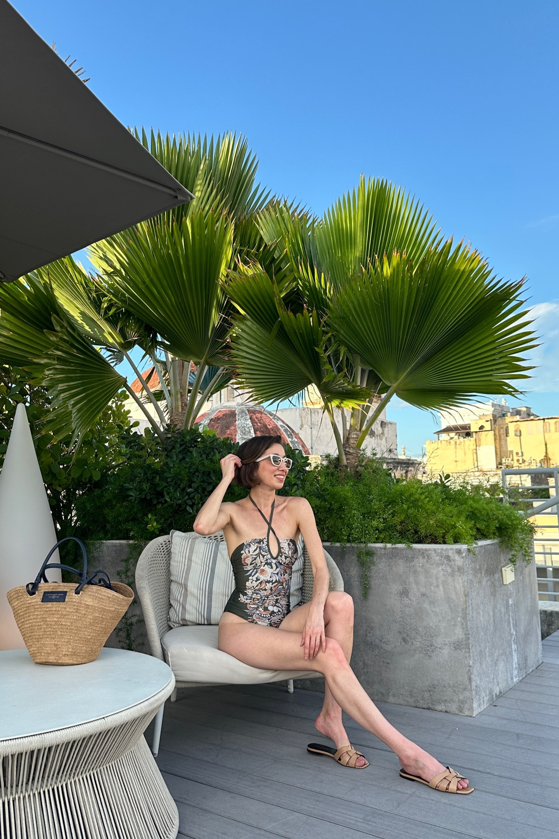The prettiest rooftop in Old San Juan, Puerto Rico 💛

#travelstyle #vacation #swim #sezane #basketbag

#LTKSwim #LTKItBag #LTKTravel