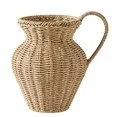 Better Homes & Gardens 9" Faux Wood Rattan Pitcher Vase | Walmart (US)