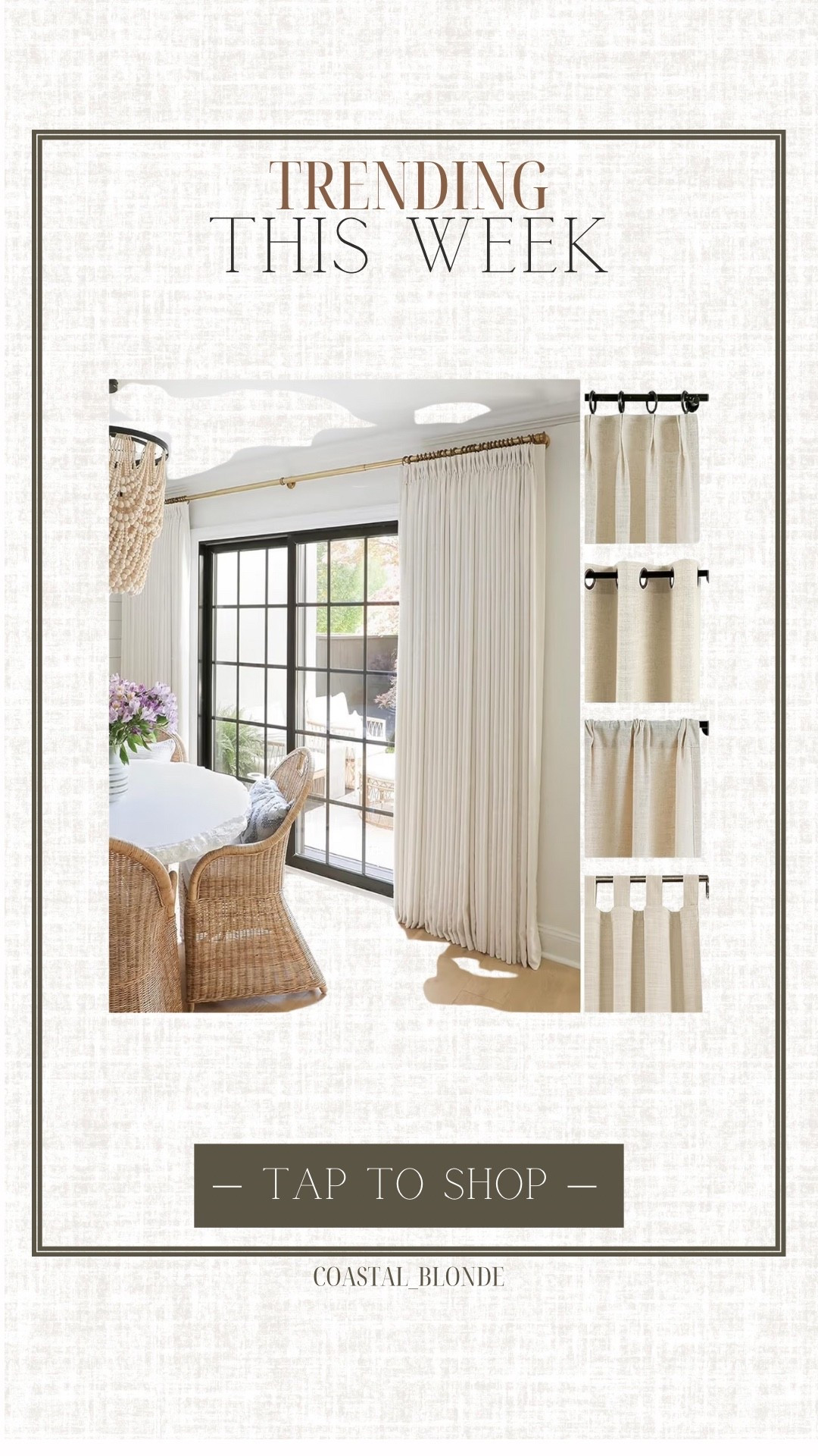 Linen custom curtains white 
Home decor 
White beige home 

#LTKFindsUnder100 #LTKHome