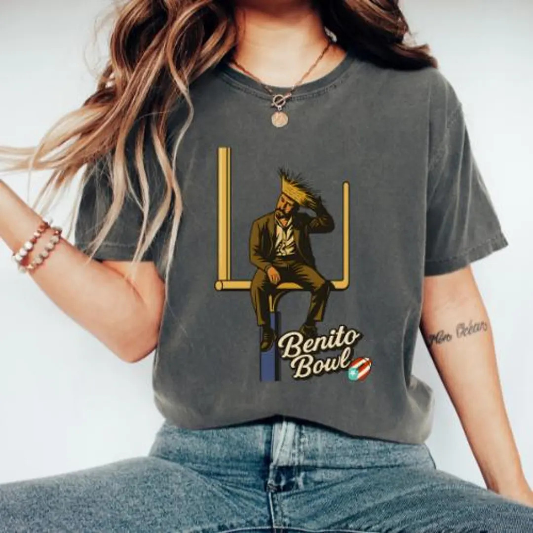 Comfort Colors Benito Bowl Shirt, Puerto Rico Football Tshirt, Football Fan Shirt for Gift, Bunny... | Etsy (US)