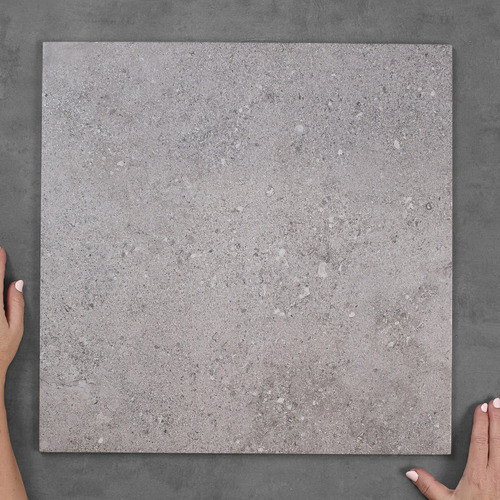Quinn Grip Grey Square Porcelain Tile | Temple & Webster | Temple & Webster AU