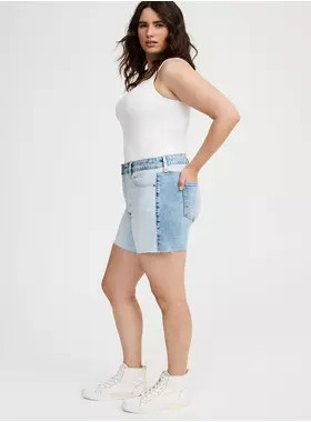 5'' Perfect Two-Tone High-Rise Short | Torrid (US & Canada)