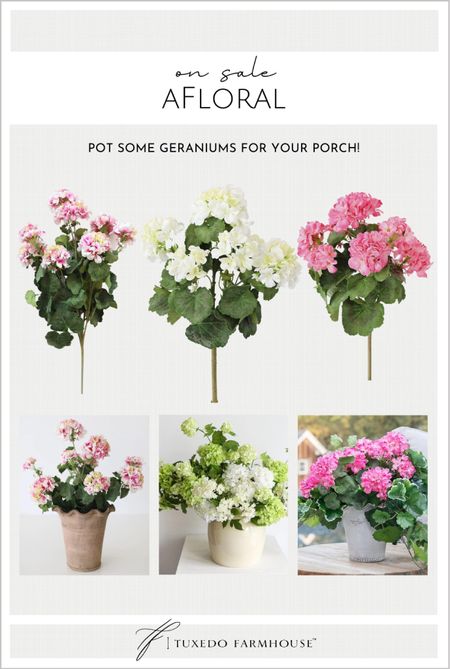 Outdoor flowers, outdoor geraniums, porch flowers, faux flowers, spring decor, home decor, porch decor, patio decor. 

#ltkunder50

#LTKhome #LTKSeasonal #LTKFind