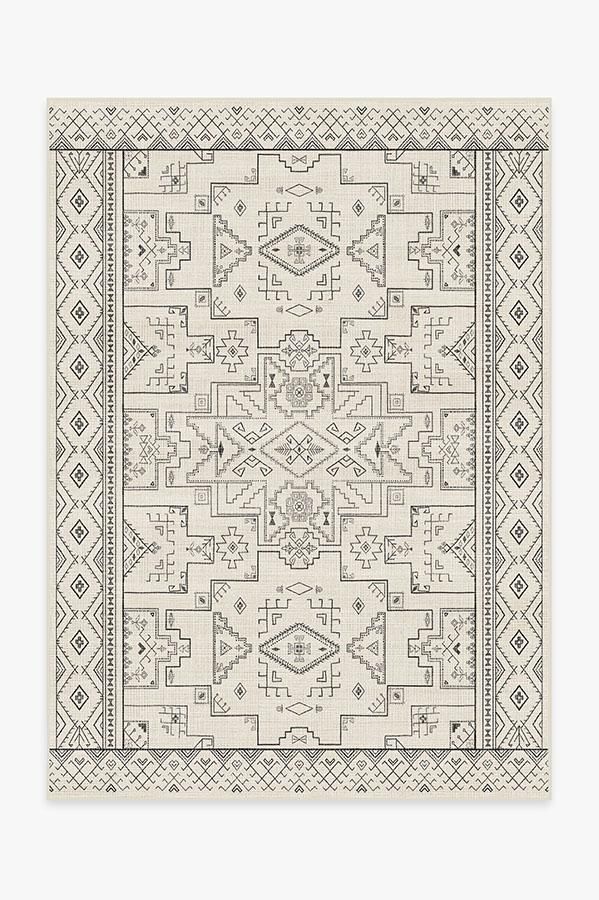 Leelu Black & White Rug | Ruggable