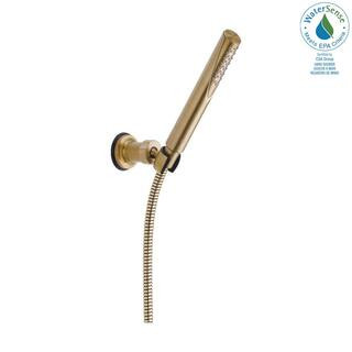 Grail 1-Spray Patterns Wall Mount Handheld Shower Head 1.75 GPM in Champagne Bronze | The Home Depot