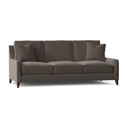 Wayfair Custom Upholstery Haleigh 80" Square Arm Sofa Body Fabric: Conversation Cinder | Wayfair North America