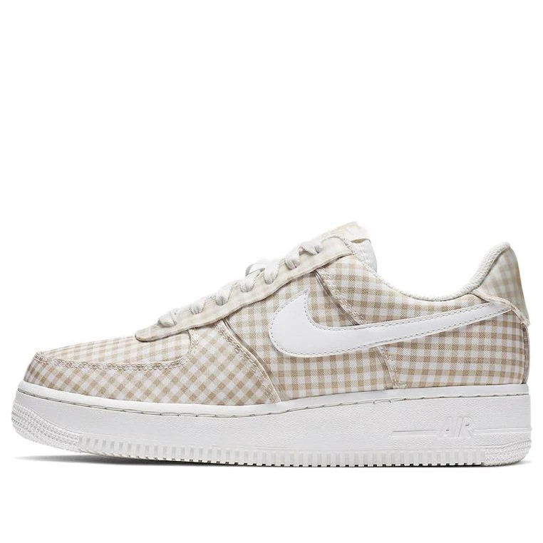 (WMNS) Nike Air Force 1 Low QS 'Gingham Pack - Beige' | KICKS CREW