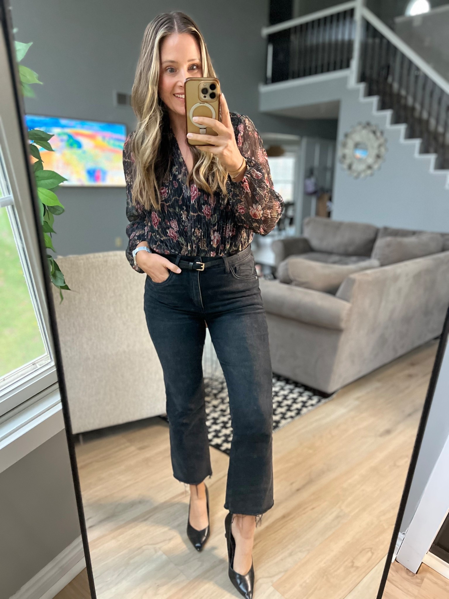 Date night look. 😍  Size down one in the jeans!

#LTKFindsUnder50 #LTKSaleAlert