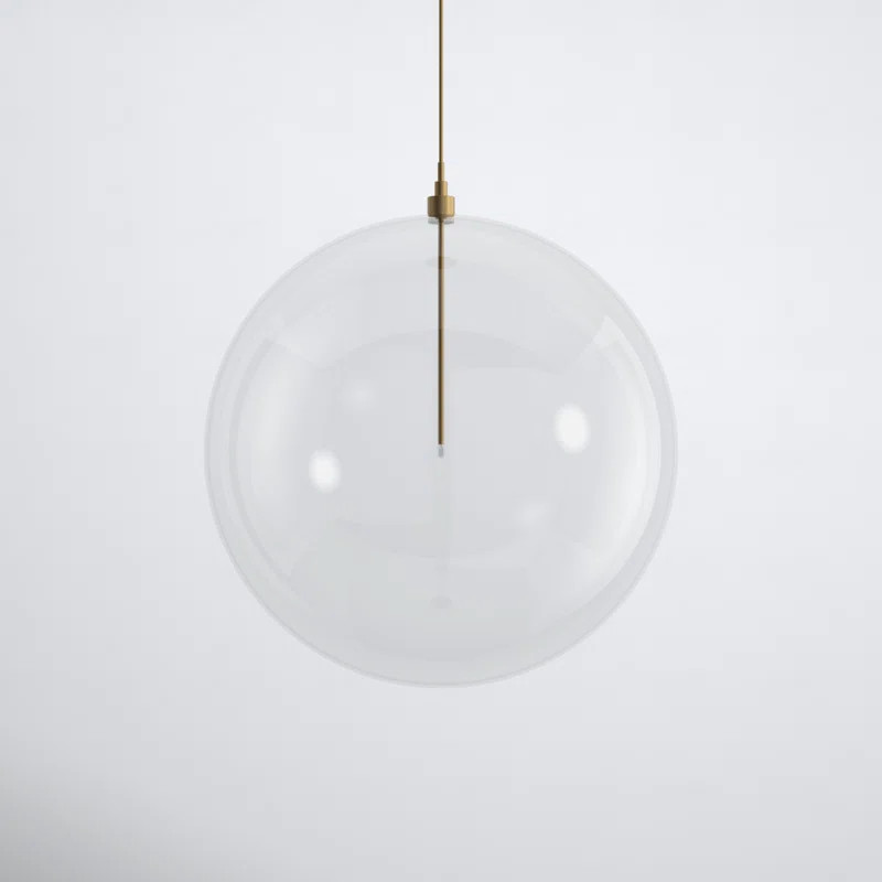 Jeanna Single Light Glass Dimmable Pendant | Joss & Main