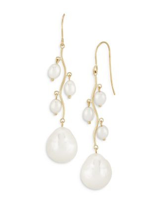 Cultured Freshwater & Baroque Pearl Drop Earrings in 14K Yellow Gold | Bloomingdale's (US)