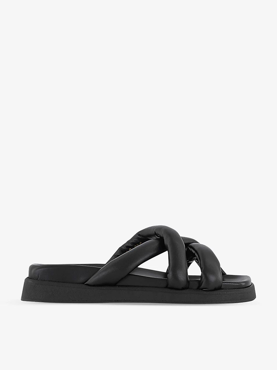 Square-toe leather sandals | Selfridges