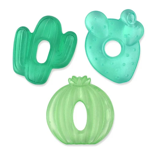 Itzy Ritzy Water-Filled Coordinating Cactus Water Teethers, Set of 3 Green Cacti - Walmart.com | Walmart (US)
