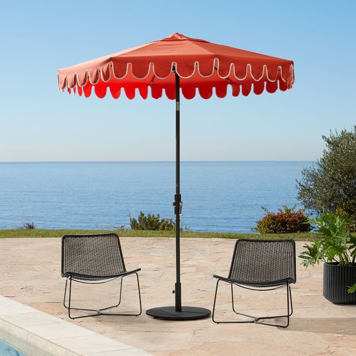 Scallop Edge Outdoor Umbrella (7.5') | West Elm (US)