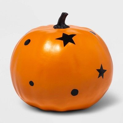 8" x 6" Orange Painted Star Halloween Decorative Pumpkin - Hyde & EEK! Boutique™ | Target