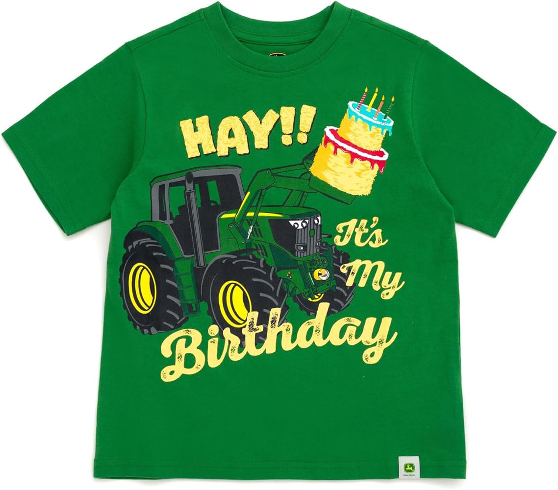 John Deere Birthday T-Shirt Toddler to Big Kid Sizes (2T - 10-12) | Amazon (US)