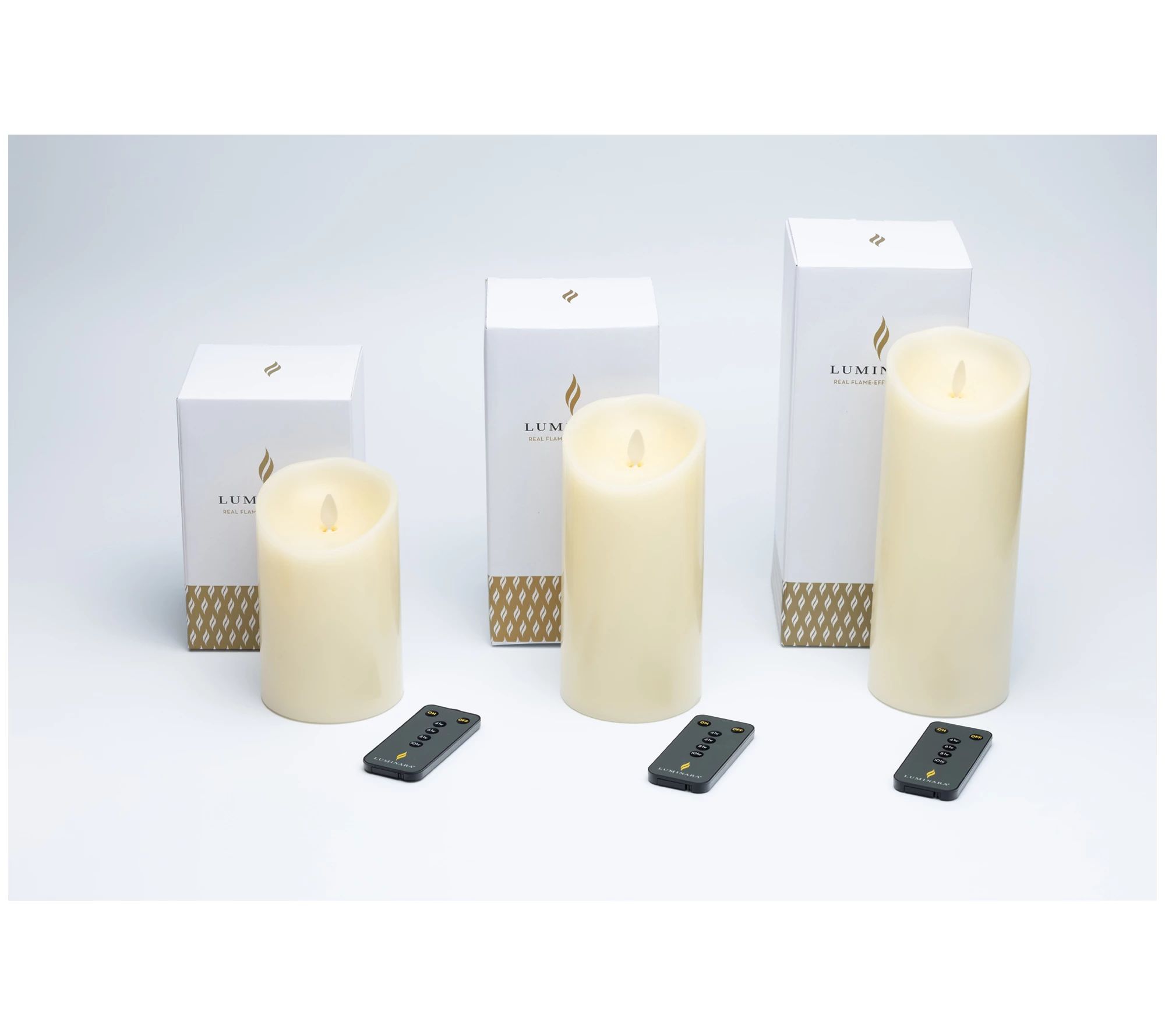 Luminara Set of (3) 5.0", 7.0" & 9.0"  Flameless Candle Garden - QVC.com | QVC