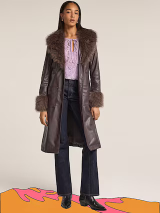 Old Navy x Anna Sui Vegan Leather Coat | Old Navy (US)