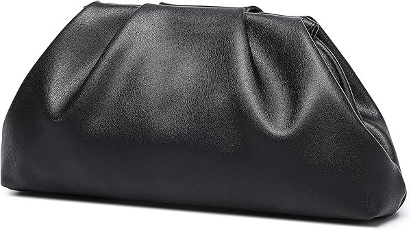 Soft PU Leather Clutch Purses for Women Formal Evening Bag Elegant Luxurious Hand Bag | Amazon (US)