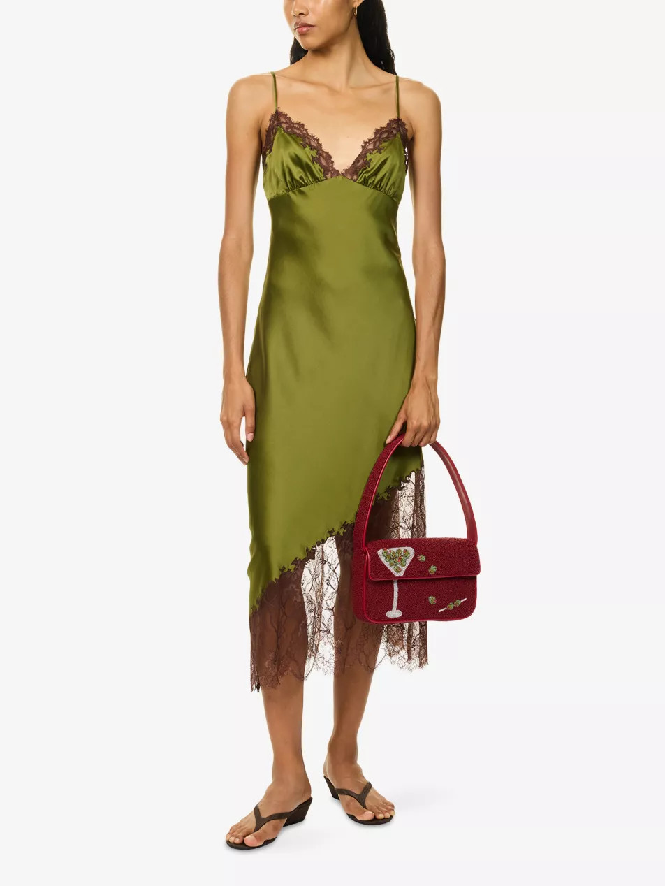 Lara Silk Midi Dress | Selfridges