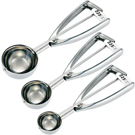 Cookie Scoop Set-Small/1 Tbsp Medium/2 Tbsp Large/3 Tbsp-Ice Cream Scoop Set 18/8 Stainless Steel Do | Walmart (US)