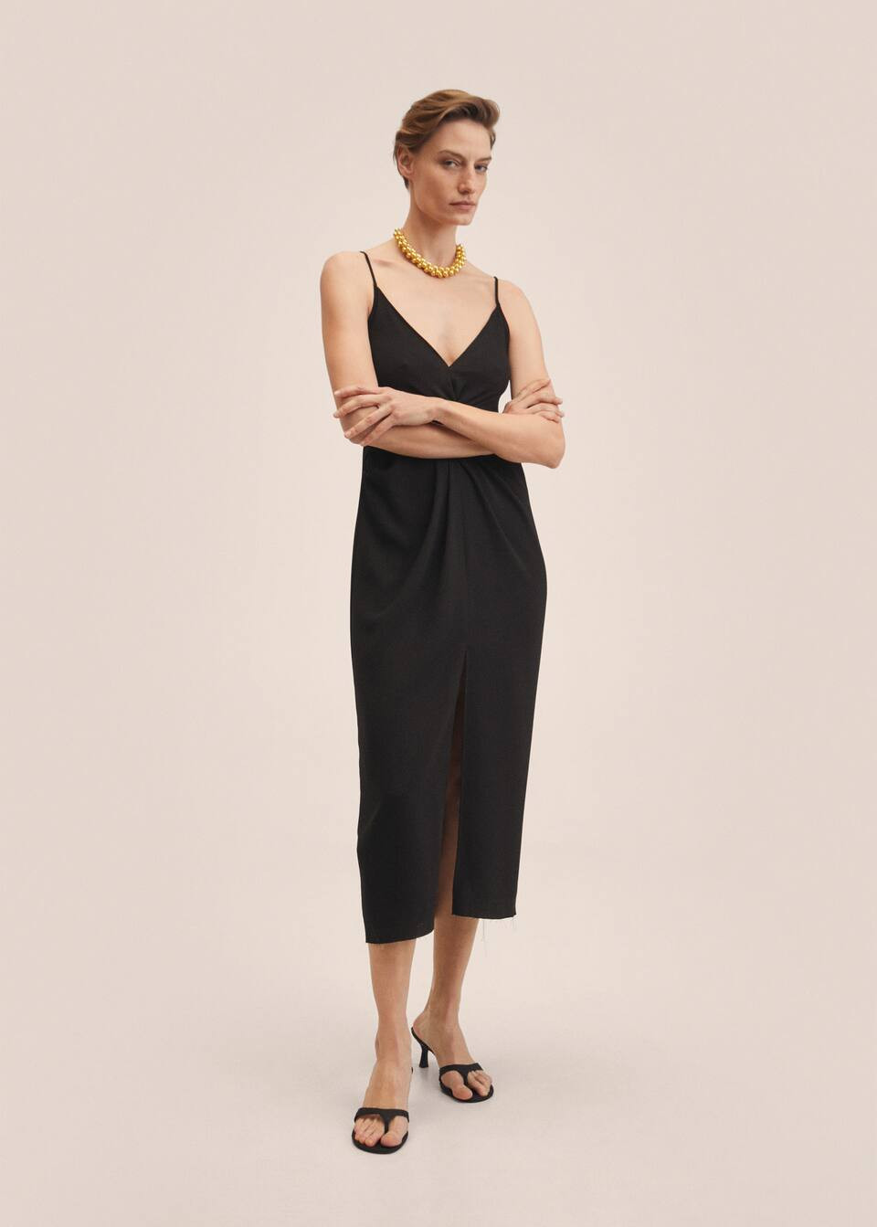 Cut-out ruched dress | MANGO (US)