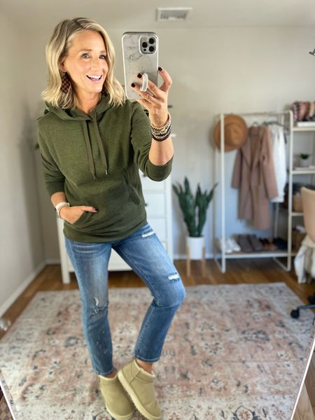$13 Hoodie! Grab this Amazon Essentials hoodie for just $13 on sale 👏🏻 It’s a men’s but I still went with my true size small and love the fit! My UGG MINI lookalikes are just perfect! Just as good as the real thing but way more affordable! TTS 

HOODIES
COMFY HOODIE
UGG MINI LOOKALIKE 
CUSHIONAIRE 

#LTKshoecrush #LTKsalealert #LTKGiftGuide