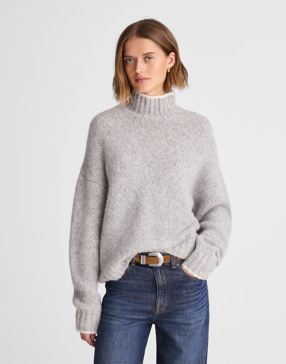 Chunky-Knit Alpaca-Blend Turtleneck | Madewell