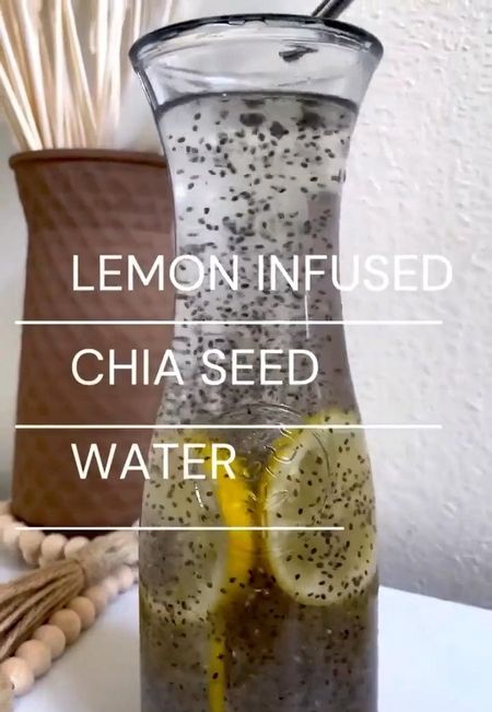 
I love this lemon + chia seed infused water, it has so many great benefits!🍋 

#LTKhome #LTKSeasonal #LTKfamily