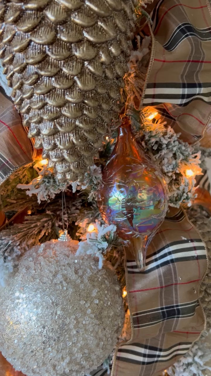 Slim Christmas tree from my bedroom
Christmas tree, Christmas, holiday decor, tree decor, ornaments, neutral style, home decor, Walmart tree, viral tree, flocked tree #tartan tartan ribbon, ribbon, tan tartan, oversized ornaments, skinny tree, flocked 

#LTKhome #LTKHoliday #LTKSeasonal