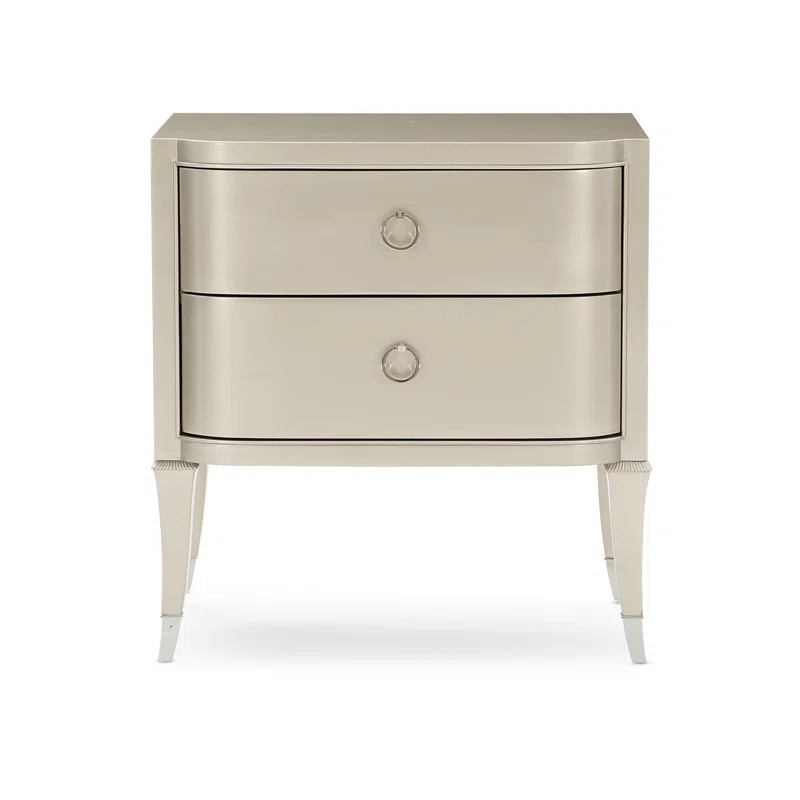 Caracole Classic Nickel Nightstand | Wayfair North America