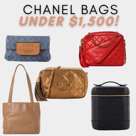 Chanel bags under $1500! Whether you’re looking for a classic Chanel bag or something more trendy, I have some great finds for you! 

#LTKitbag