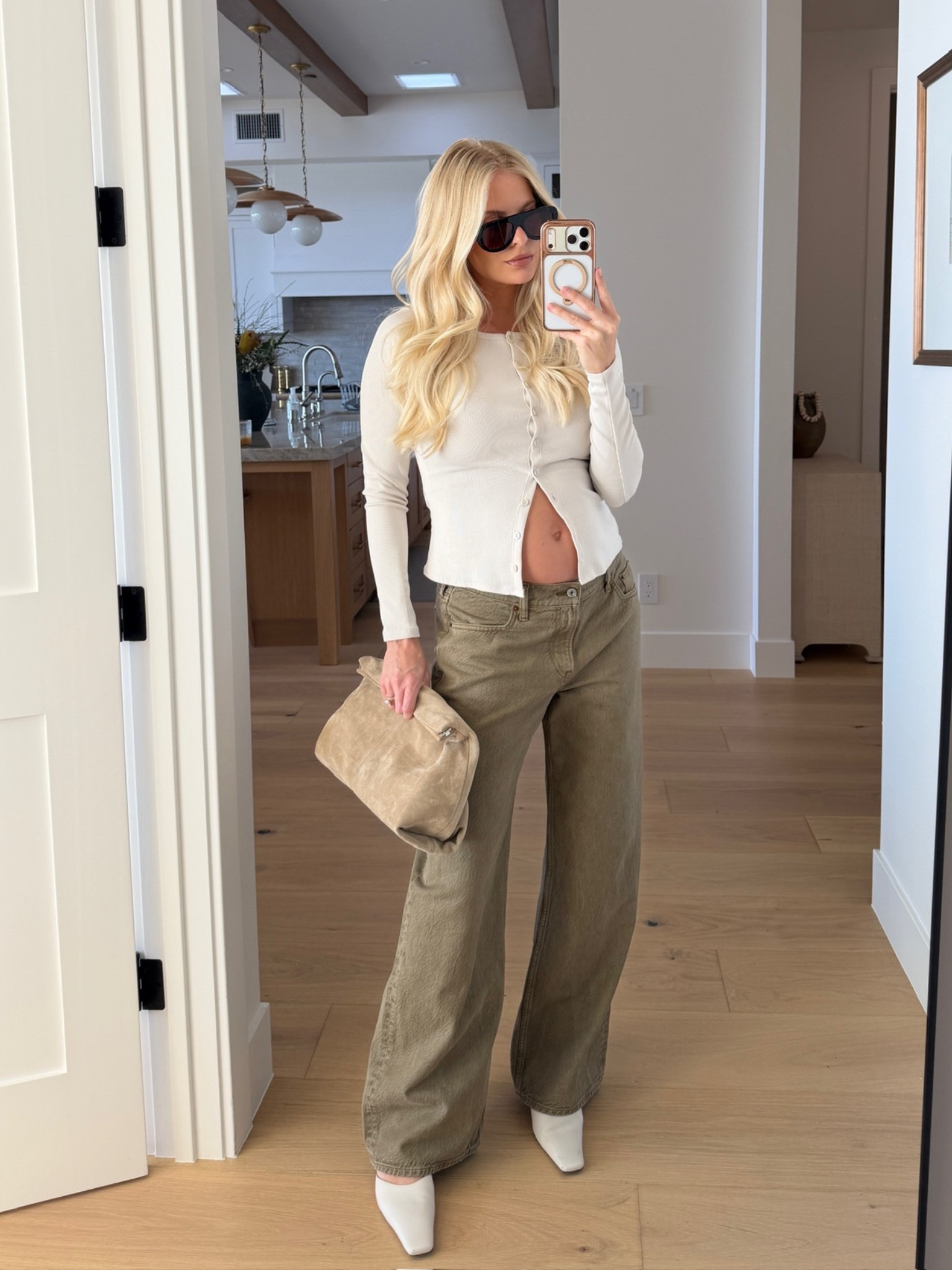 Code AFKATHLEEN for an additional 15% off! Wearing a small in top (warm beige), 29 reg in jeans (light brown), shoes run tts! #kathleenpost

Casual chic look, lunch date outfit, spring transition look, bunk friendly, maternity look

#LTKBump #LTKootd #LTKSaleAlert