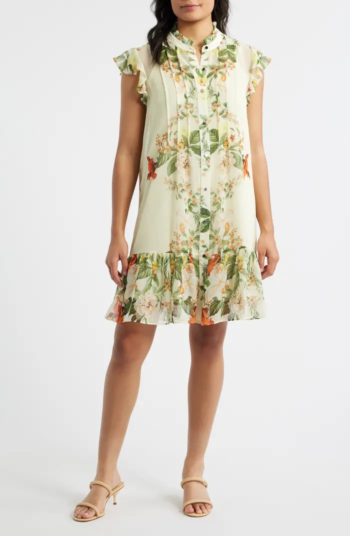 Floral Ruffle Hem Dress, Women’s Easter Dresses, Mother’s Day Outfit, Beach Resort Dress | Nordstrom