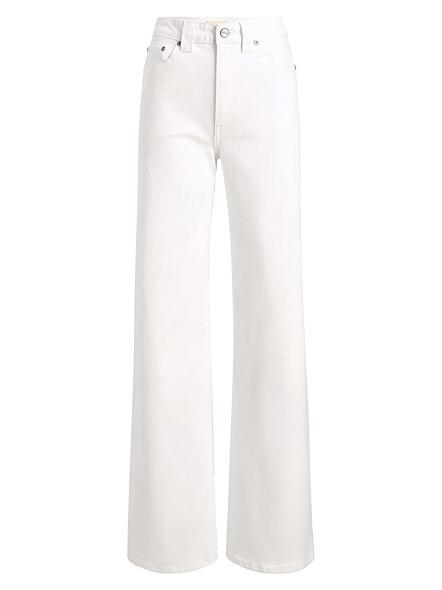 Women's Dane Wide-Leg Jeans - White - Size 30 | Saks Fifth Avenue