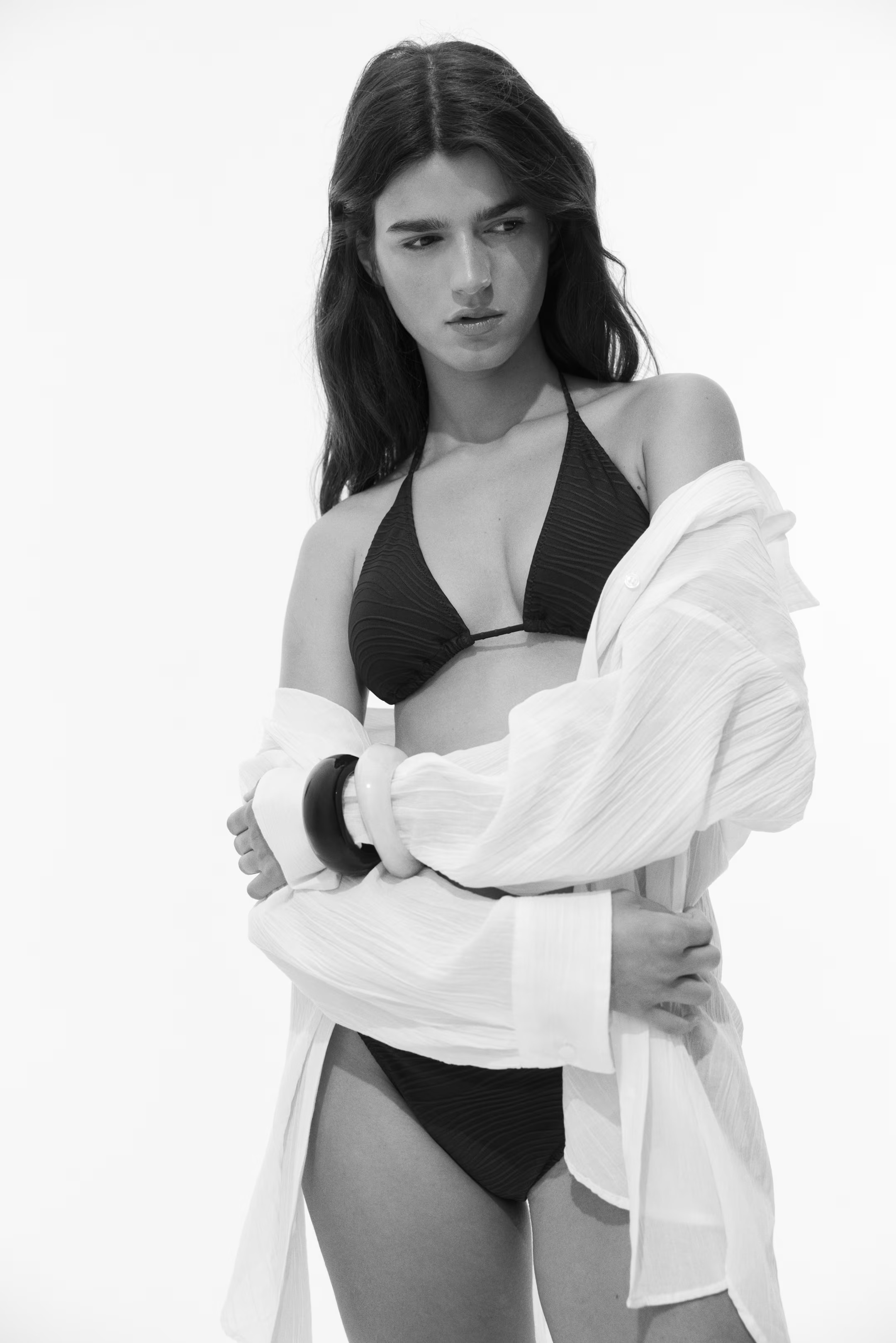 Long Cotton Shirt | H&M (US + CA)