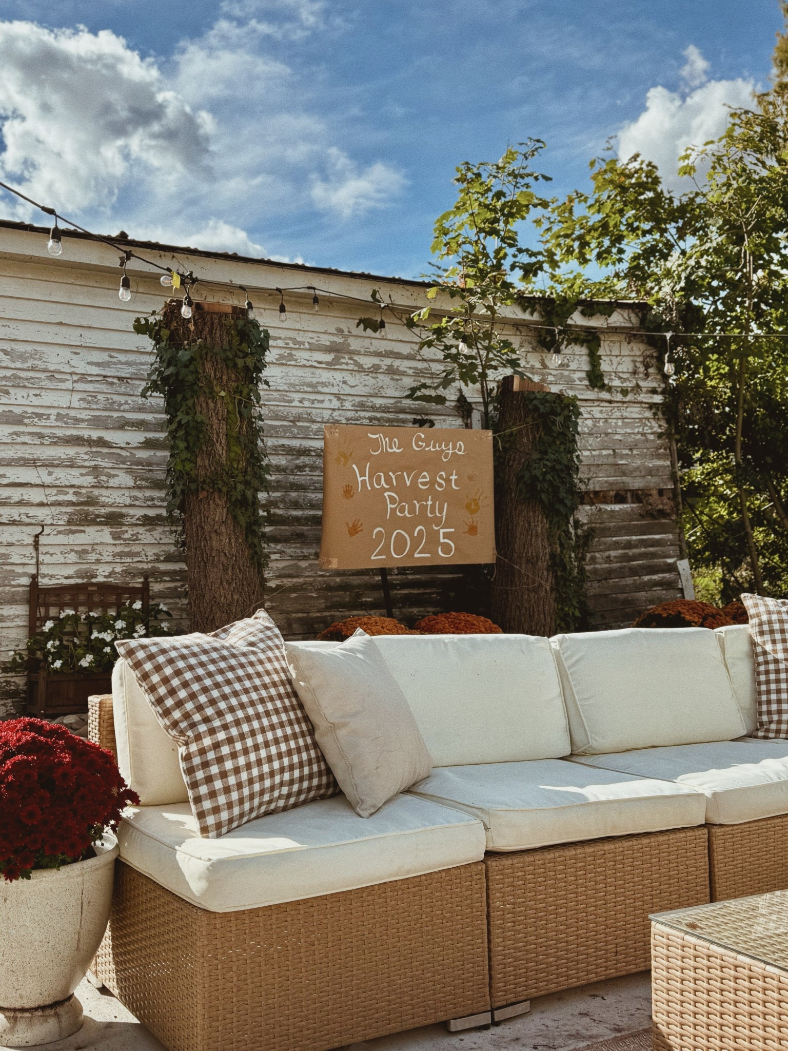 Obsessed with how our patio looks now!🤎

#LTKSeasonal #LTKHome #LTKFindsUnder100