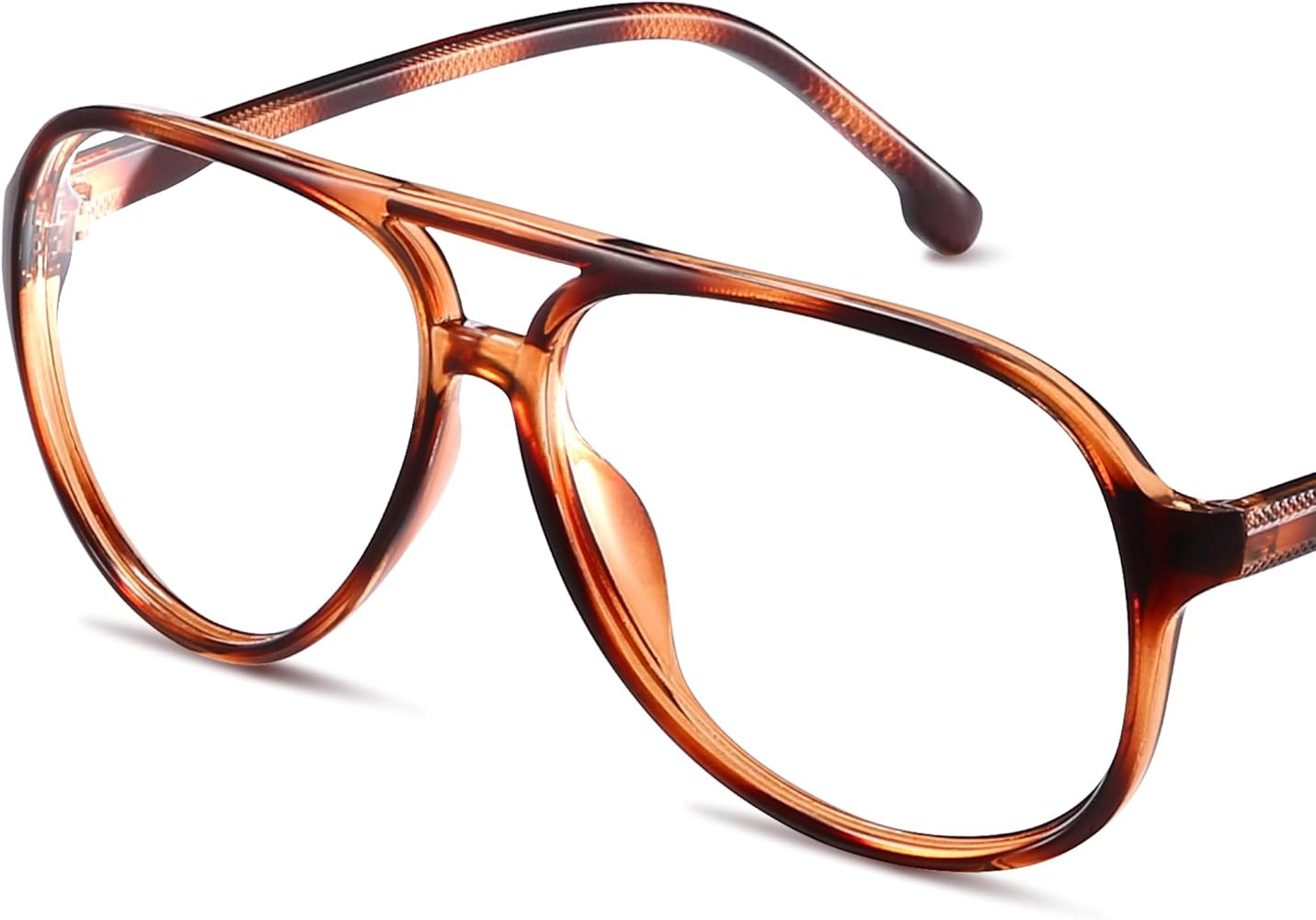 livho Blue Light Blocking Glasses, Fashion Fake Oversized Aviator Vintage Glasses, Retro Pilot Co... | Amazon (US)