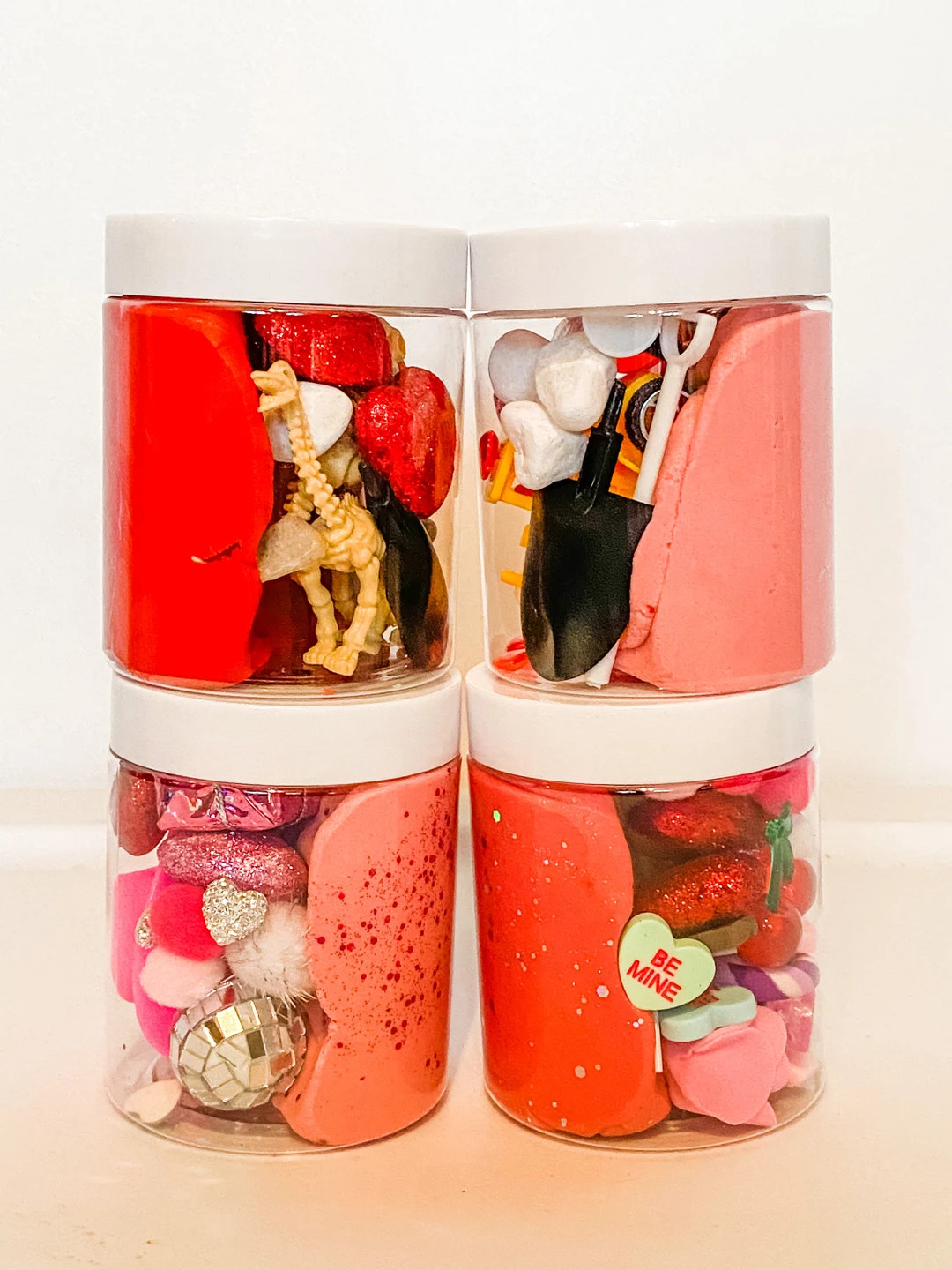 SHIPS NEXT or Same DAY / Boy and Girl Valentine Themed Sensory Play Dough Jar / Valentines Class ... | Etsy (US)