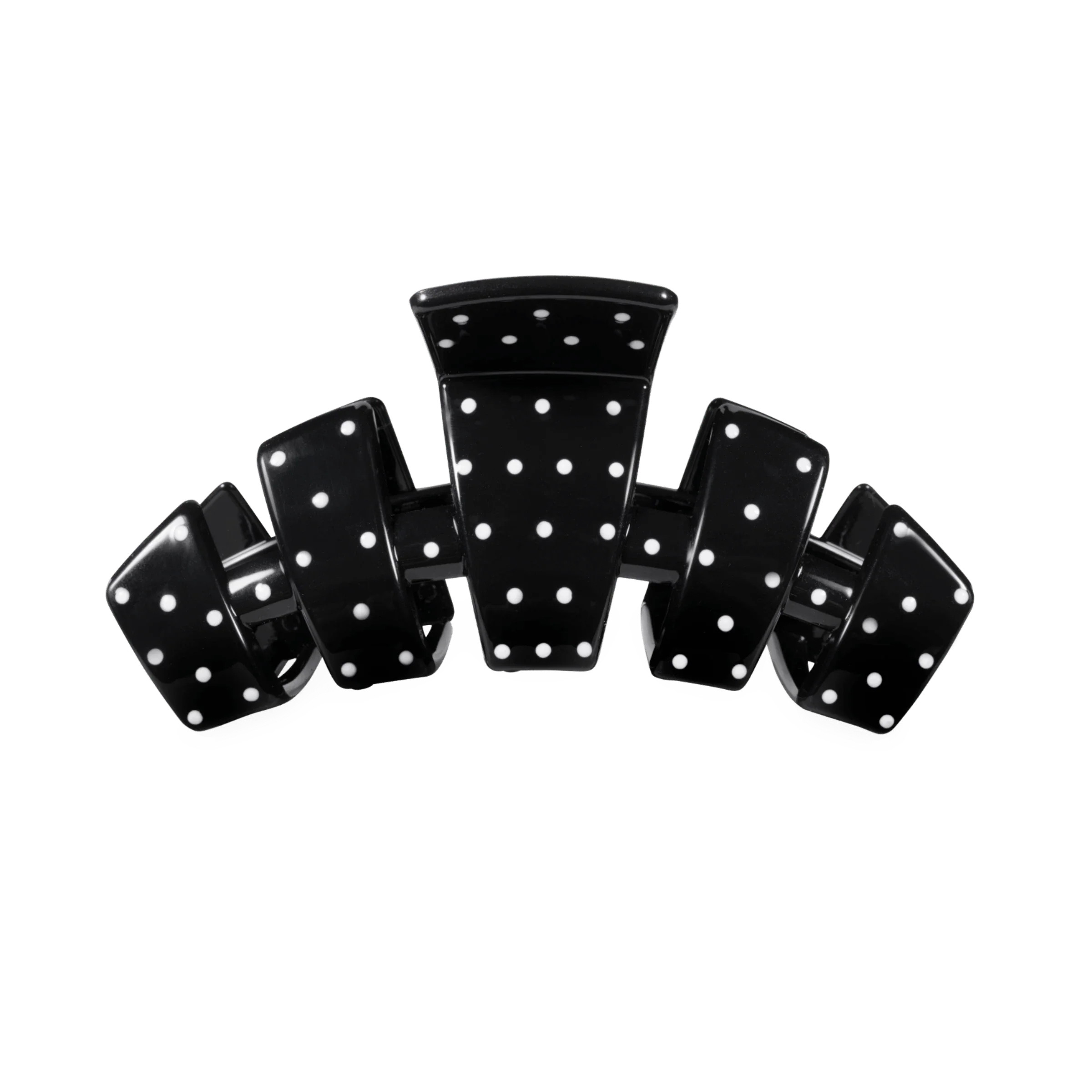 Black Polka Dot Claw Clip | Medium Hair Clip | TELETIES | TELETIES