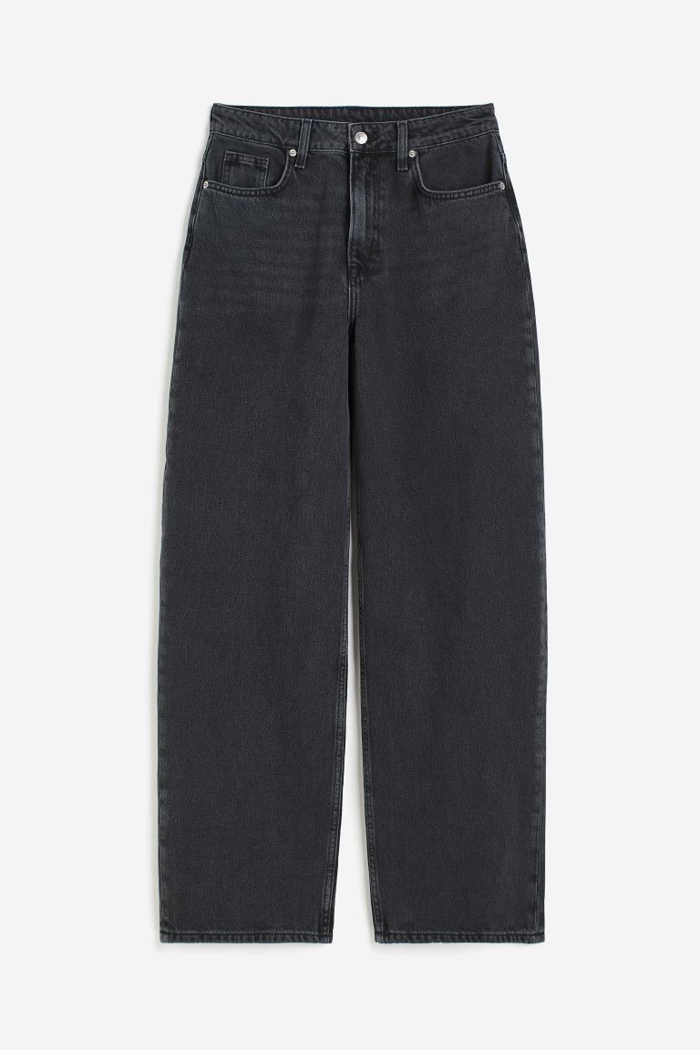 90s Baggy High Jeans - Black - Ladies | H&M GB | H&M (UK, MY, IN, SG, PH, TW, HK, KR)
