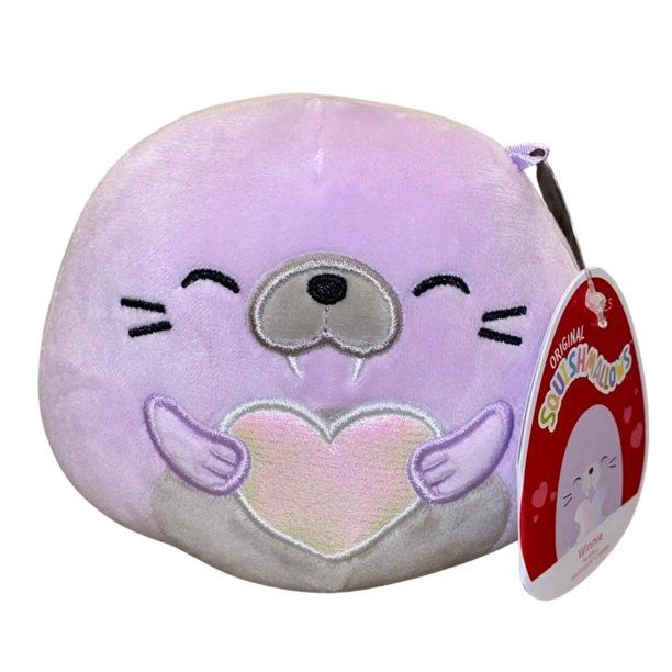 Squishmallows Official Valentine's Day Exclusive 5" Winnie the Walrus - Ultrasoft Plush Toy - Wal... | Walmart (US)