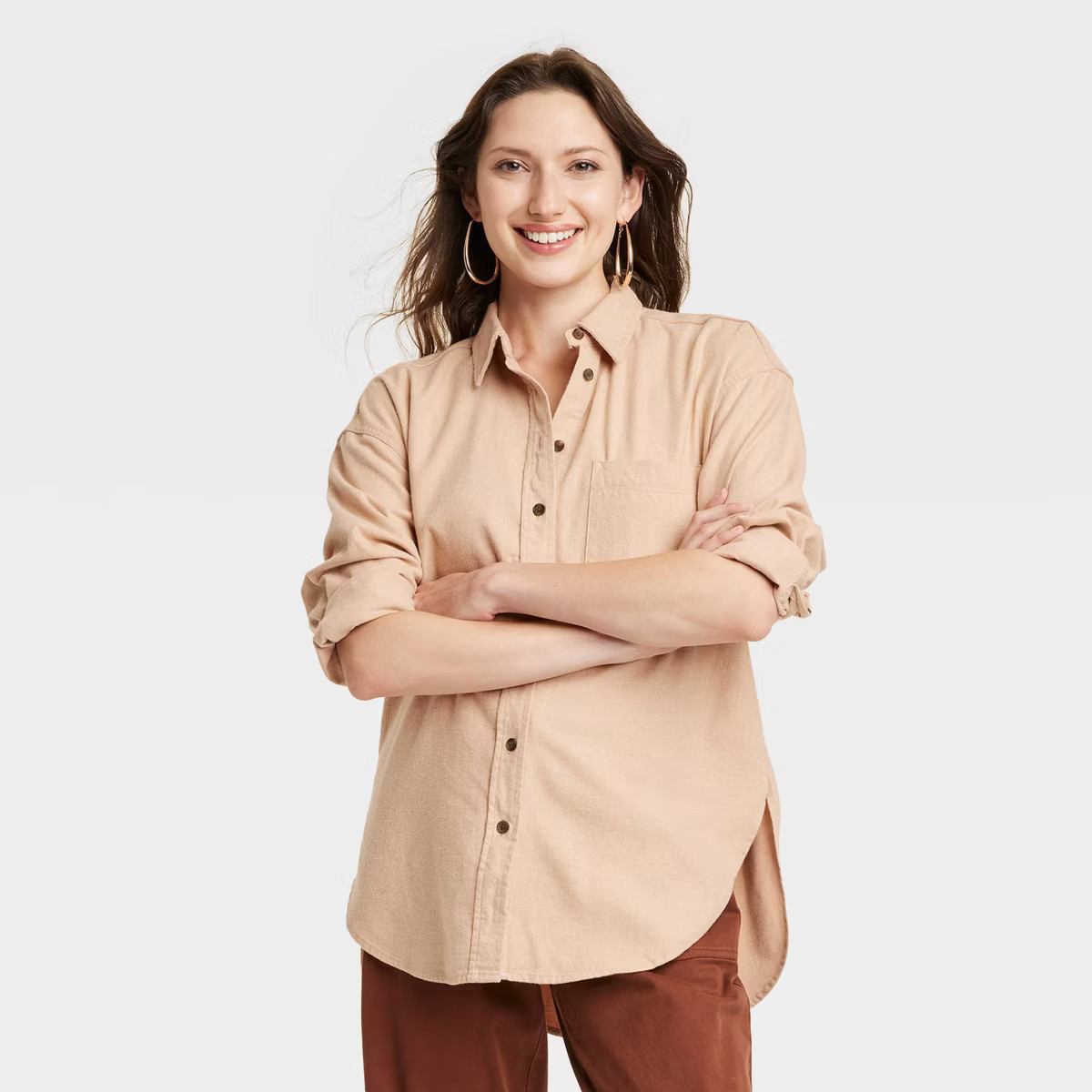 Women's Long Sleeve Flannel Button-Down Shirt - Universal Thread™ | Target