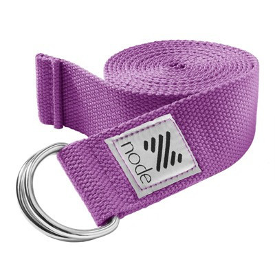 7-1/2' Yoga Strap for Stretching, Woven Cotton Blend Yoga Strap with Adjustable D-Ring Buckle for Exercise, Therapy and Fitness - Purple | Target