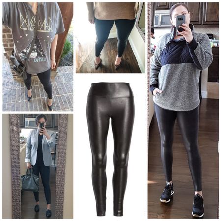 One of the most versatile staples in my closet. Spanx faux leather leggings on sale during the Anniversary sale. Get some!! TTS but purposefully compressive. Mine are a size large.

#LTKxNSale #LTKstyletip #LTKunder100